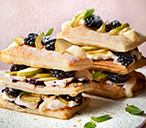 Pear and blackberry stacks recipe | Baking Recipes | Tesco Real Food