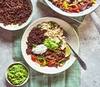 Fajita Rice Bowls Recipe | Mexican-Inspired Recipes | Tesco Real Food