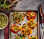Fajita-Stuffed Peppers Recipe | Vegan Recipes | Tesco Real Food