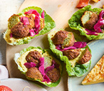 Falafel lettuce wraps | Tesco Real Food