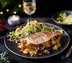 Pilaf-stuffed Sea Bass With Sprout Slaw Recipe | Dinner For One Recipes | Tesco Real Food