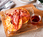Cheesy French Toast Bagel With Crispy Bacon Recipe | Breakfast Recipes | Tesco Real Food