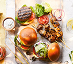 Greek-Inspired Lamb Burger Recipe | Burger Recipes | Tesco Real Food