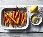 Garlic and lemon roast carrots | Tesco Real Food