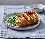 Giant cheesy hasselback potatoes | Tesco Real Food
