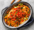 Gochujang Loaded Sweet Potato Fries Recipe | Tesco Real Food