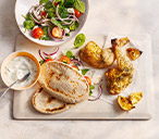 Greek Chicken Salad With Pitta Recipe | Chicken Recipes | Tesco Real Food