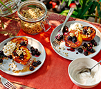 Griddled Peach And Blueberry Parcels Recipe | BBQ Desserts | Tesco Real Food