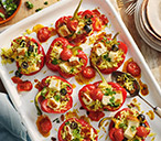 Halloumi Stuffed Peppers Recipe | Vegetarian Recipes | Tesco Real Food