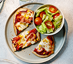 Ham and Sweetcorn Pitta Pizza Recipe | Tesco Real Food