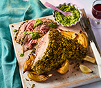 Herb-crusted Roast Lamb With Salsa Verde | Tesco Real Food