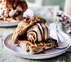 Hot cross bun ice cream sandwiches | Hot cross bun recipes | Tesco Real Food