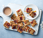 Peanut butter and jam flapjacks | Tesco Real Food