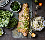 Kale and Almond Pesto with White Bean Mash | Kale Recipes | Tesco Real Food