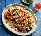 Grilled Lamb With Houmous Recipe | Lamb Recipes | Tesco Real Food