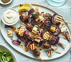 Lamb and halloumi kebabs | Tesco Real Food