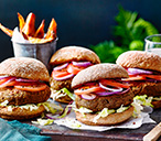 Lentil mushroom burgers | Tesco Real Food