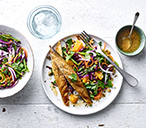 Smoked Mackerel With Rainbow Lentil Slaw | Mackerel Recipes | Tesco Real Food