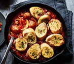 Meatballs and garlic bread bake | Tesco Real Food