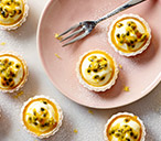 Mini lemon and passion fruit tarts | Tesco Real Food