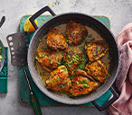 Moroccan-style braised chicken thighs | Tesco Real Food