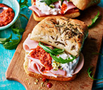 Mortadella, Burrata And Red Pesto Sandwich | Tesco Real Food