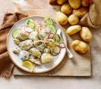 New potato and mackerel salad with lemon soured cream | Tesco Real Food