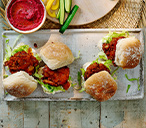 Onion bhaji burgers | Tesco Real Food