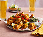 Pakora chicken with a green chutney | Tesco Real Food