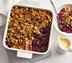 Pear and berry nutty oat crumble recipe | Dessert Recipes | Tesco Real Food