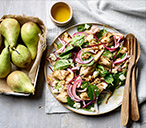 Pear, streaky bacon and goat’s cheese salad | Tesco Real Food