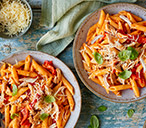 Creamy red pepper and chicken pasta | Tesco Real Food