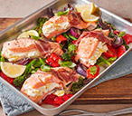 Creamy stuffed salmon with Parma ham | Tesco Real Food
