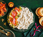 Smoked salmon and cream cheese board | Tesco Real Food