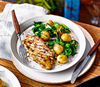 Herby marinated pork loin with potato salad | Tesco Real Food