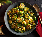 Salted honey smashed sprouts | Tesco Real Food