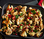 Roasted cauliflower with pomegranate and honey glaze | Tesco Real Food