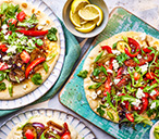 Red Pepper, Courgette And Red Onion Flatbreads Recipe | Pepper Recipes | Tesco Real Food