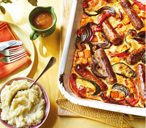 Rainbow Veggie Toad-In-The-Hole Recipe | Vegetarian Recipes | Tesco Real Food