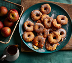 Spiced Apple Doughnuts With Caramel Sauce Recipe | Dessert Recipes | Tesco Real Food