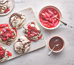 Chocolate Marbled Meringues Recipe | Dessert Recipes | Tesco Real Food