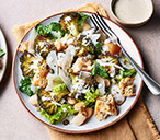Roasted Broccoli Caesar-Style Salad Recipe | Salad Recipes | Tesco Real Food