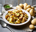 Salt and vinegar crushed potatoes | Tesco Real Food