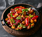 Sausage, red pepper and potato hash | Tesco Real Food