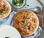 Carrot and sausage risotto | Tesco Real Food