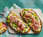 Serrano Ham, Lemon Cream Cheese And Broad Bean Toasts Recipe | Afternoon Tea Recipes | Tesco Real Fo
