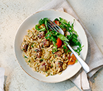 Speedy Sausage Orzotto Recipe | Food Ideas For Kids | Tesco Real Food