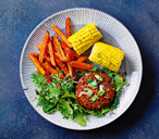 Spicy Honey-mustard Veggie Burgers | Quick Recipes | Tesco Real Food