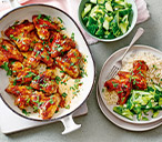 Sticky Hoisin Wings With Bashed Cucumber Salad Recipe | Chicken Recipes | Tesco Real Food