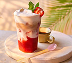 Strawberries And Cream Iced Latte Recipe | Tesco Real Food
